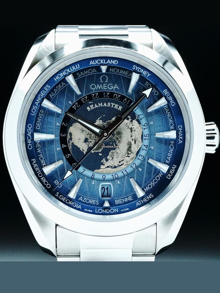 Men's Omega 220.10.43.22.03.002 Seamaster Aqua Terra 150M Worldtimer Summer - Image 1
