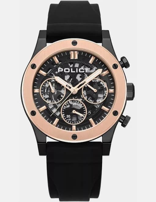 Police Knotty Skeleton Analog Watch